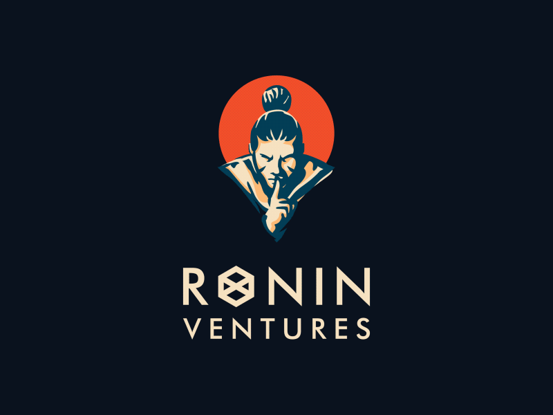 Ronin Ventures-Gaming style Logo animation after effects animated logo animation branding design game game design gaming gaming animation gaming logo illustration japan style logo logo animation motion graphics ronin ui