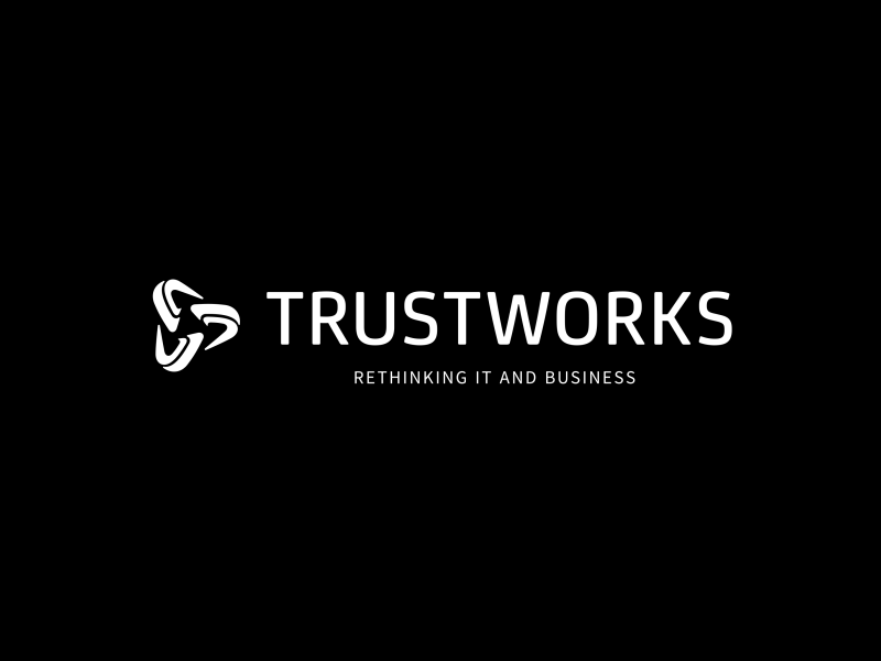 TRUSTWORKS 2d animation after effects animated logo animation app best animation best logo animation logo logo animation logo design logo reveal logodesign logotype motion graphics ui ux web