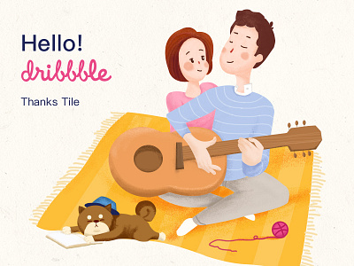 Hello! Dribbble cute dribbble first static years