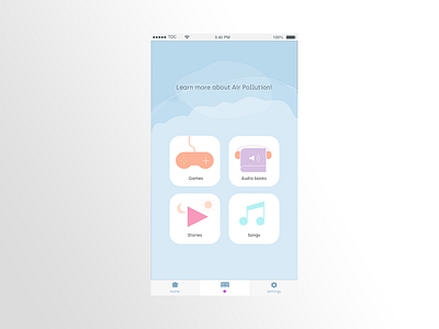 learn - AirGo airpollution app app concept app design design sketch user interface