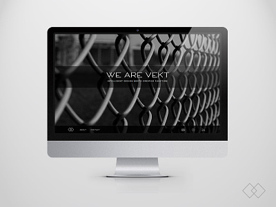 We are Live! creative agency homepage monochrome simple start up ui ui design ux ux design vekt web design website