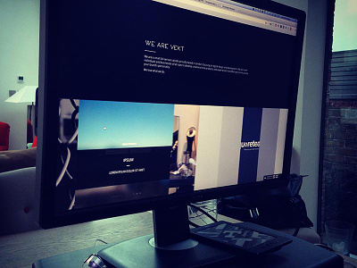VEKT WIP... company profile development one page startup ui ux vekt web design