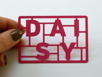 Making A Name For Myself - My Business Cards :) airfix business cards daisy lasercut making a name for myself promotion