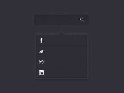 Dropdown Experiment dropdown search social network texture