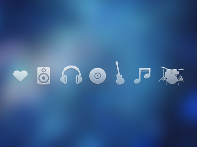 Music Icons download drums free free download free icons free psd freebie guitar heart icons music music icons psd speaker