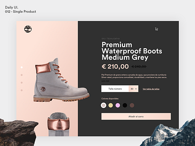 Daily UI - Single Product boots clothes dailyui design product timberland ui