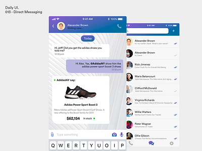 Daily UI - Direct Messaging