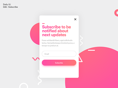 Daily UI - Subscribe button colors. dailyui design modal subscribe ui ux