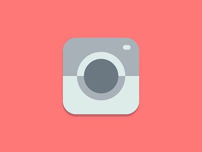 Camera redesign app application button camera design icon ios iphone web