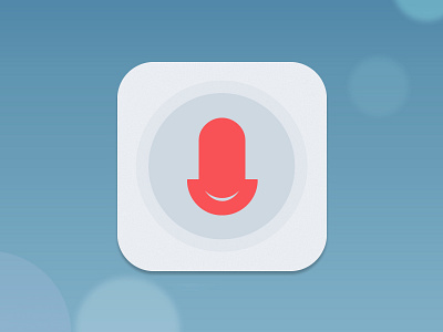 Voice Memos design flat fresh icon ios ios7 iphone minimal mobile redesign voice