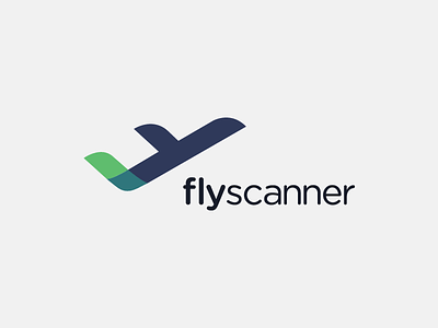 Fly Scanner airline airplane design fly graphic icon logo logotype pictogram