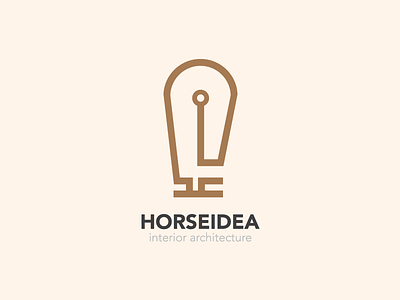 Horseidea design horse icon idea interior logo pictogram