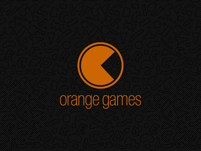 Orange Games game logo orange pacman