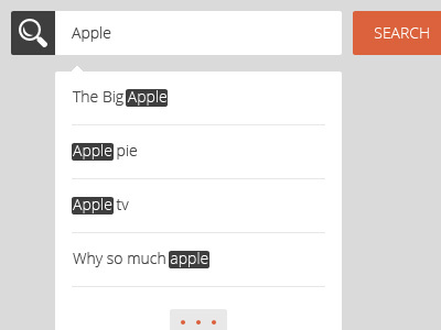 Auto Complete auto complate flat style ux
