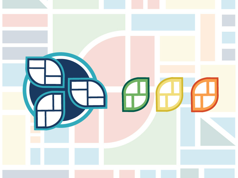 Groundwork for Growth Identity pattern planning revitalization city growth illustrator icon logo