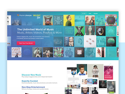 Playster Music Landing Page