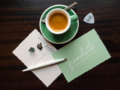 Frenchette 01 bistrot branding cafe coffee french frenchette identity lettering logo new york nyc pin postcard restaurant