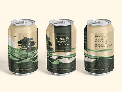 Golden Harbor beer can