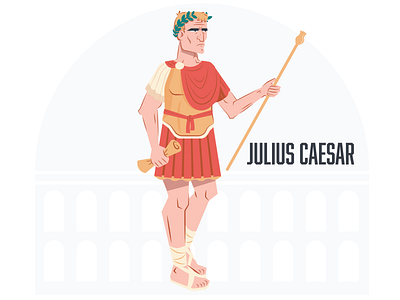 Julius Caesar ancient ancient history ancient rome caesar character design graphic graphic design history illustration illustrator julius julius caesar rome vector world history