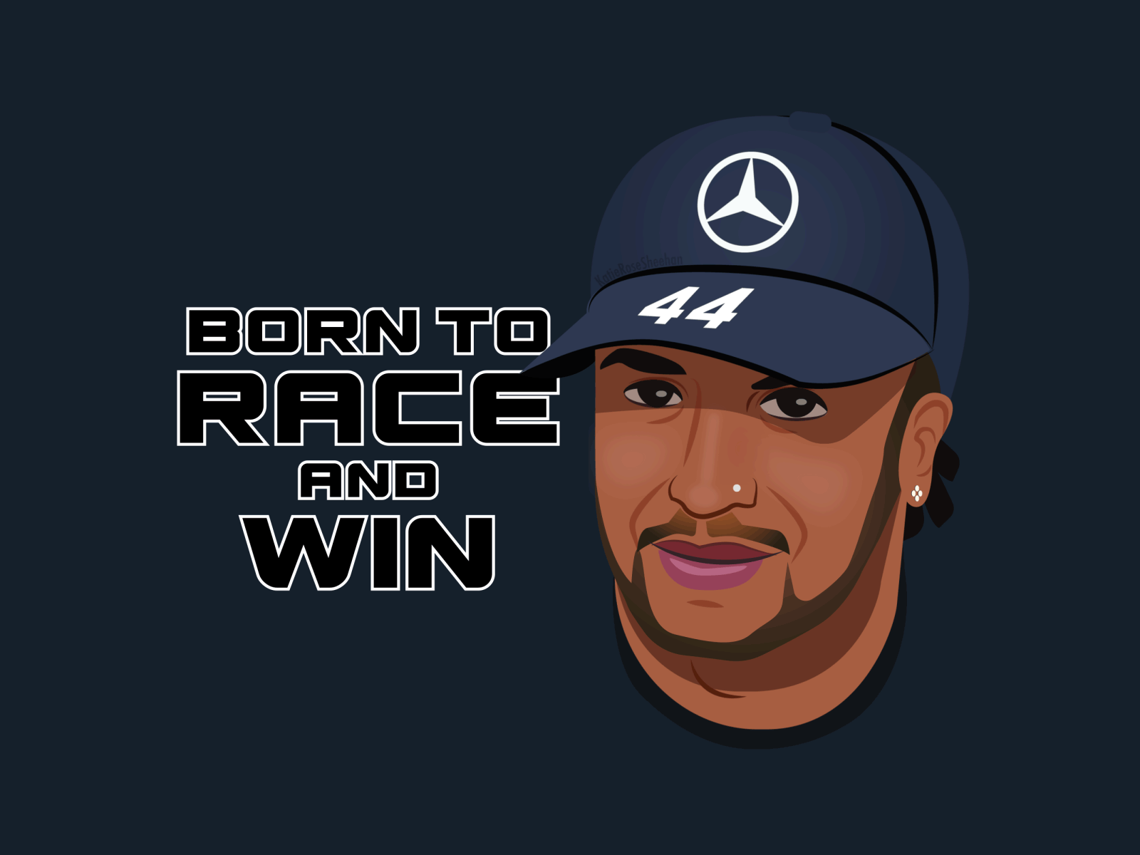 Lewis Hamilton GIPHY sticker: Born To Race and Win adobe animation born to race and win character design f1 giphy giphy sticker graphic design hamilton illustration illustrator lewis hamilton mercedes motion graphics racing social media sticker sticker vector