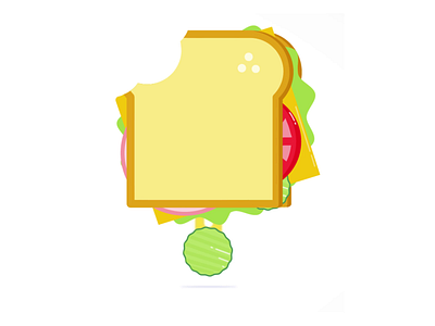 Sandwich animation design graphic design illustration illustrator lunch motion graphics pickle pickles sandwich vector