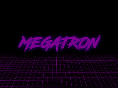 Megatron Wordmark megatron nostalgia retro robot transform transformers