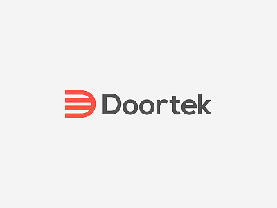 Doortek Wordmark brand branding design direction icon identity lettermark logo logomark minimalist monogram negative
