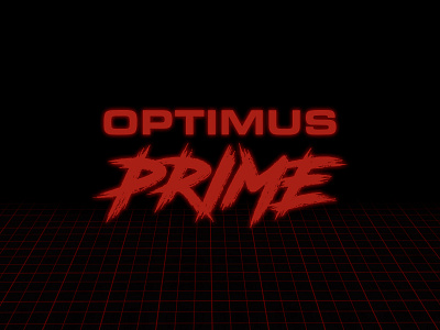 Optimus Prime Wordmark nostalgia optimus optimus prime retro robot transform transformers
