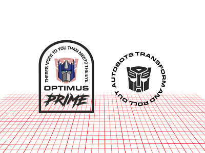 Optimus Prime Badges nostalgia optimus optimus prime retro robot transform transformers