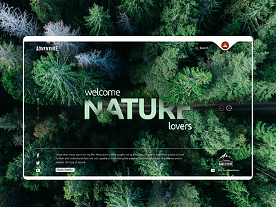 Nature Lovers - Web Design Concept