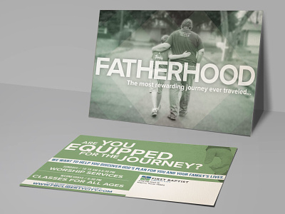 Fatherhood Postcard fatherhood postcard print