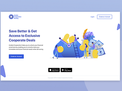 Landing page design