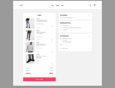 Checkout Page #DailyUI-002 checkout page ui ui design web design