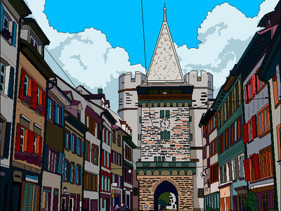 Switzerland medieval tower