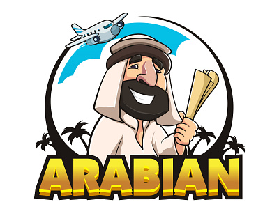Arabian Travel Mascot Logo