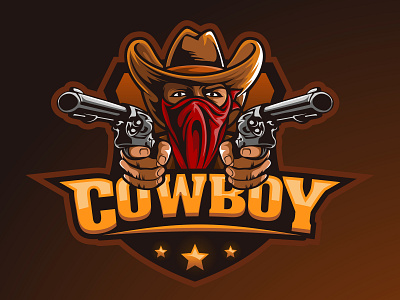 Cowboy Outlaw gun antique art badge cow cowboy cowboy hat cowboys decorative emblem gun hat helmet mascot retro rodeo shield shirt sport style