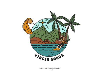 Virgin Gorda apparel apparel design apparel graphics artist badgedesign clothing brand clothing company clothing design clothing label graphic design illustration illustrator merch design merchandise merchandise design monoline monoline logo tshirt design vintage badge vintage illustration