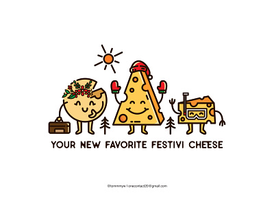 Your New Favorite Festivi Cheese apparel design apparel logo badgedesign cheese christmas cute cute art cute illustration cutelogo graphic design illustration logo logo design logodesign logotoons merch design merchandise merchandise design merchant monoline