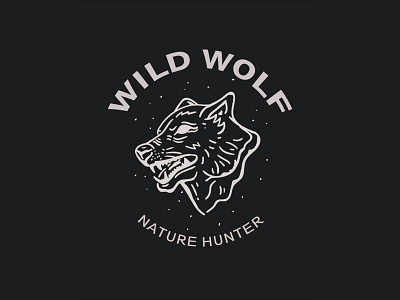 Wild Wolf appareal artist badge design badge logo badgedesign badgers design graphic design illustration illustrator illustrator design logo mono line sticker sticker design tee design tshirt design tshirt graphics vector