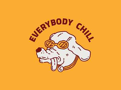 Everybody Chill apparel artist clothes clothing brand design graphic design illustration illustrator logo merch merchandise monoline streetwear tee design tee shirt tshirt design vector vintage badge vintage illustration