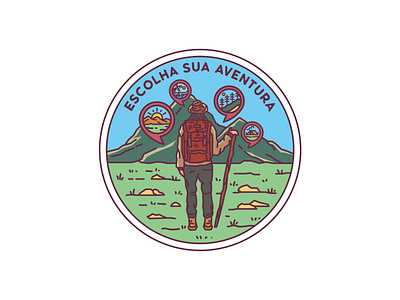 Elcolsha Sua Aventura apparel apparel design badge logo badgedesign design graphic design illustration illustrator merch merch design merchandise merchandise design monoline monoline logo patches patchwork tshirt design vintage badge vintage illustration vintage logo