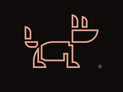 Minimalist Dog Concept animal animal logo branding dog dog logo logo logo design logomark logotype vector