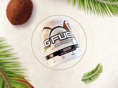 GFUEL - Coconut Flavour advertisement design