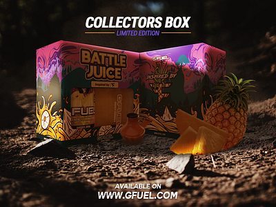 GFUEL Collector's Box advertisement design pineapple