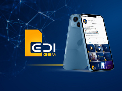Edi Gsm branding cellular phone digital diseño de logo diseño grafico logo marca marketing reparaciones smartphono ui