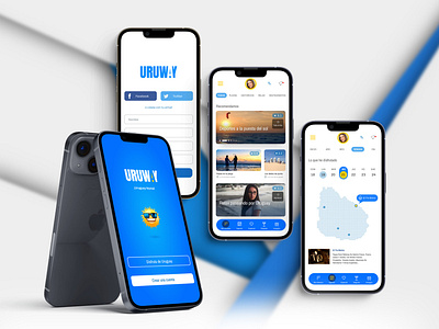 URUWAY (tourism in Uruguay) branding country graphic design latinamerica logo mobile design travel ui urugay ux