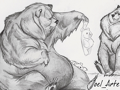 Teddy bear: This is not my son bear black and white cartoon dibujo disney draw funny illustration pencil