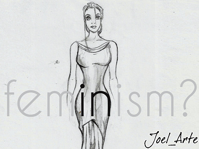 Feminism beautiful black and white draw dress fashion feminism girl illustration pencil sexy woman women