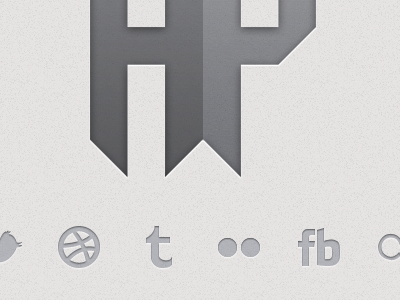 New site coming soon details grey icons letterpress social texture