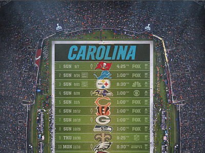 Panthers NFL Schedule Background